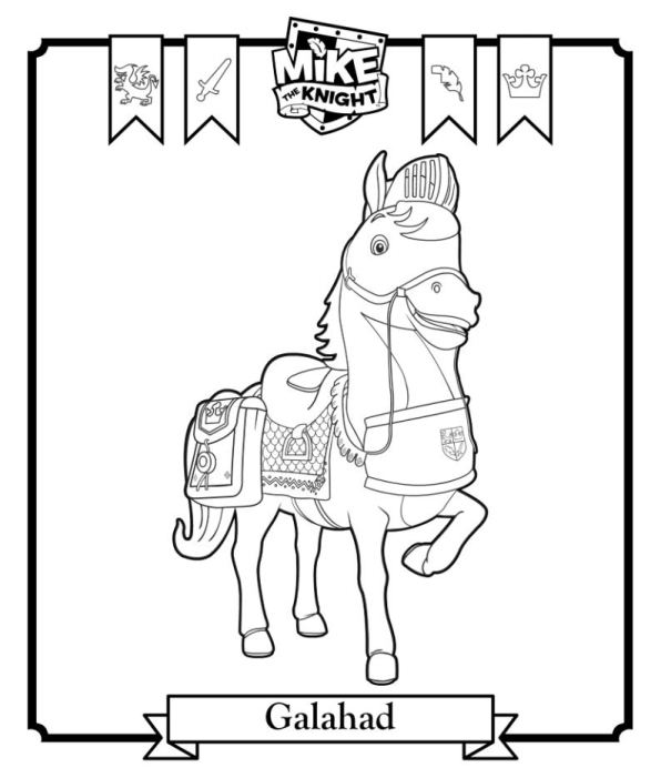 Kids-n-fun.com | Coloring page Mike the Knight Galahad